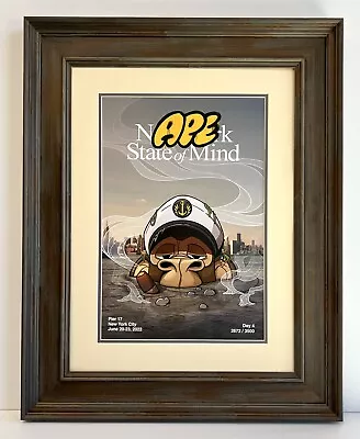 Original Day 4 Bored Ape Yacht Club #/3500 Limited Framed Poster ApeFest 2022 • $350