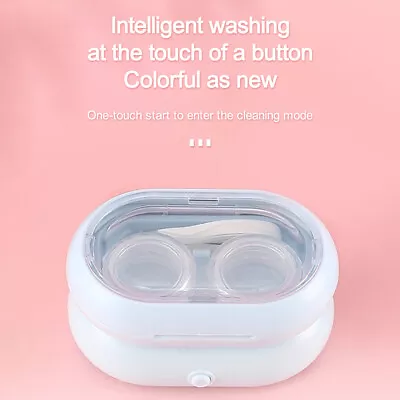 Ultrasonic Auto Cleaner Care Box Contact Lens Case Cleaning Machine Portable • $9.86