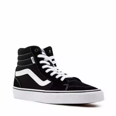 Mens Vans Filmore Hi Black/White Hi Top Lace Up Shoes • $105.45