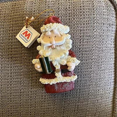 Vintage 2001 Marathon Oil Santa Mr Claus Christmas Ornaments 1A • $11.23