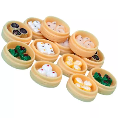 12Pcs Miniature Chinese Breakfast Toy Food Set For Kids-BY • £6.25