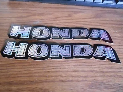 NOS Vintage Honda 8.75  Black Reflective Decal Sticker CT70 ST90 Quantity 2 • $9.95