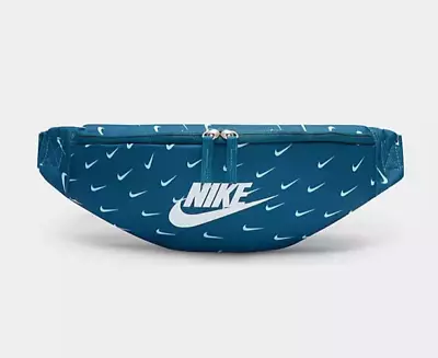 NIKE JORDAN HERITAGE WAIST PACK Crossbody Travel BLUE UNISEX ZIP Fanny Bag NEW • $21.95