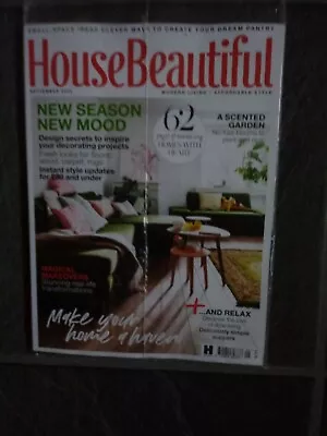 House Beautiful Magazine September 2020 New Supplement - Make Your Home A Haven • £3.49