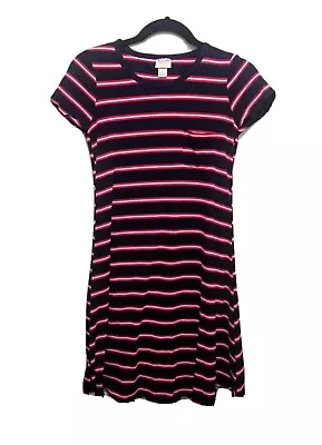  Mossimo Supply Co. Women's Stripe Shirt Dress Polyester Blend Spandex Sz S • $10.99