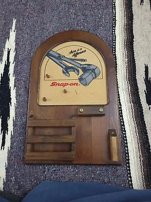 Vintage Snap On Tools Memo Board Printed Wooden Rare Nice Work Garage Vtg USA • $109.99