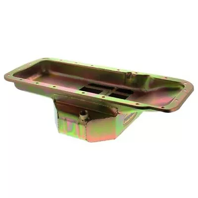 Milodon 31580 Oil Pan Pro Touring Steel Gold Iridite 7 Qt. For Mopar B/RB/Hemi • $587.37