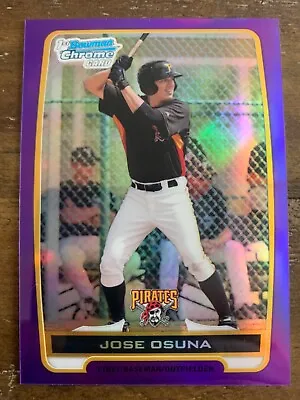 JOSE OSUNA #'d 079/199 2012 1st Bowman Chrome Prospect Purple Refractor #BCP21 • $4.45