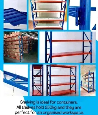 Longspan Racking Shelving 6'6  X 6'6   X 2' (2m X 2m X 600mm) • £270