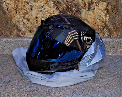 Shoei RF-1400 Grim Reaper Men's Motorcycle Helmet (Medium) • $349.99