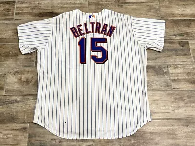 Carlos Beltran #15 New York Mets Authentic  Majestic Home Jersey Size 60 • $149