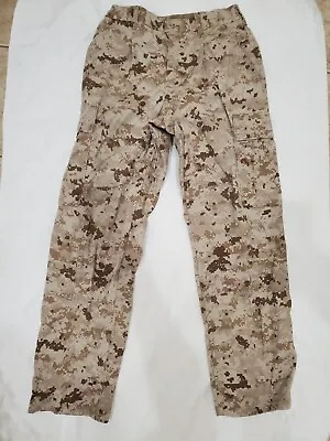 USMC Desert Marpat Pants Marine Corps MCCUU CAMO Trousers SMALL SHORT • $34.99