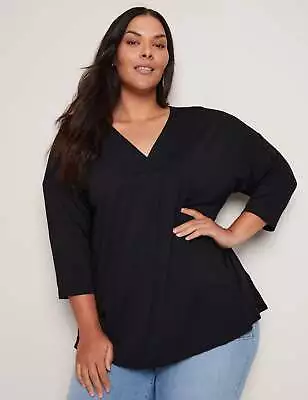 AUTOGRAPH - Plus Size - Womens Tops -  Knit V-Neck Top • $14.68