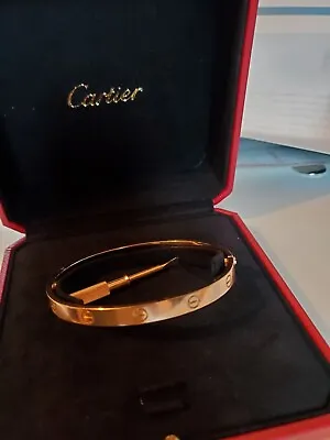 Cartier Love Bracelet Rose Gold 20cm With Box& Cert. Of Authenticity • $5100