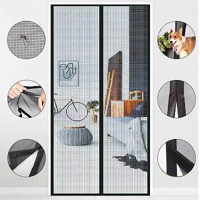 Magnetic Screen Door Mesh Net Mosquito Fly Insect Bug Hands Free Closer Curtain • $23.99