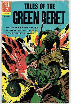 TALES OF THE GREEN BERET #4 Sept 1967 Dell Comic Book Army War Military VG 4.0 • $2.99