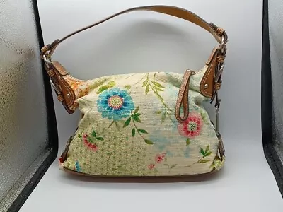 Vintage Fossil Floral Canvas Bag- Very Good Used Condition! • $26.99