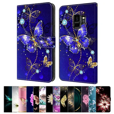 Fr Samsung J3 J5 J7 Pro Neo J4+ J6+ Patterned Flip Wallet Stand Phone Cover Case • $13.38