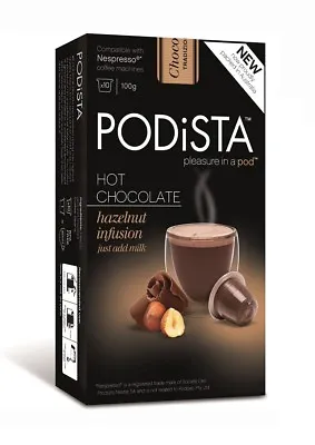 £14.69 • Buy Hot Chocolate Nespresso Compatible Capsules Hot Cocoa Pods - Hazelnut (10 Pods)