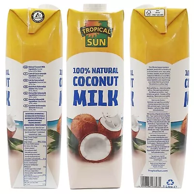 Tropical Sun Coconut Milk 1 Litre X 6 (MULTIPACK) • £18.99