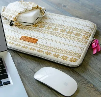 Inateck 13.3   Bohemian Macbook Air/Pro Retina Notebook Sleeve Bonus Mouse Bag  • $16.99