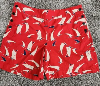 Ralph Lauren Cute Vintage Red White Blue Nautical Boat Flags Shorts Size 10 • £13.63