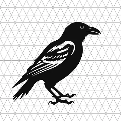 Crow SVG Vector Clip Art Design Silhouette Clipart For Vinyl Decal Sticker • $0.99