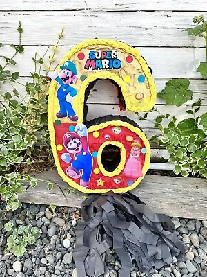 Mario Bros Piñata Number Six Piñata • $48