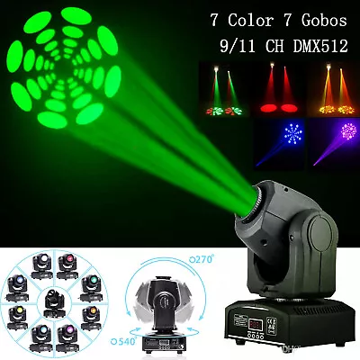 £69.99 • Buy 80W Moving Head Stage Lighting RGBW  LED Gobos Lights DMX DJ Disco Party Light
