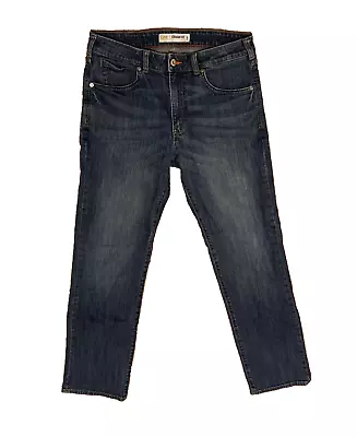 LEE Jeans Mens 34x34 Straight Fit Modern Series Medium Denim Blue • $22.44