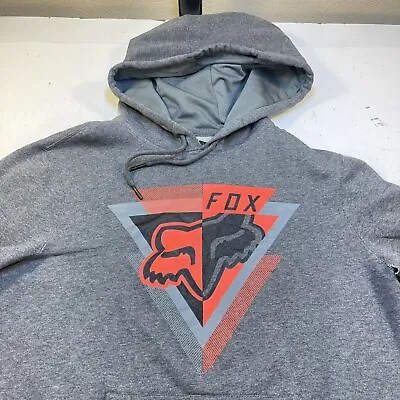 FOX MX MOTOCROSS RACING HOODIE HOODED SWEATSHIRT Sz Mens S Gray • $8.99