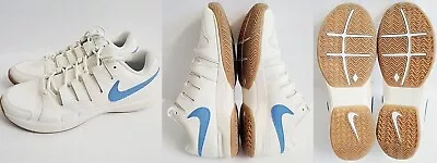 Nike Court Air Zoom Vapor 9.5 Tour White Cocktail Blue Red Tennis Shoes Mens • $89.98