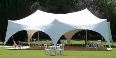 Capri Marquee For Hire Only (28 X 38 Foot / 8.5 X 11.5 Meters) • £425