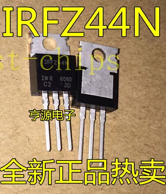 10pcs 49A 55V Irfz44n Irfz44 Power Transistor MOSFET N-channel Gift #K1995 • $1.47