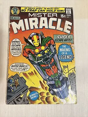 Mister Miracle #1 (DC 03-04/71) Kirby's Here 1st App Mister Miracle! • $49.95