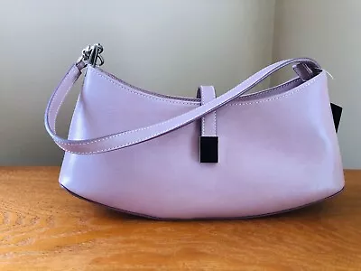 Minicci Pink Faux Leather Shoulder Purse Handbag Inner Zipper & Snap Closure • $10