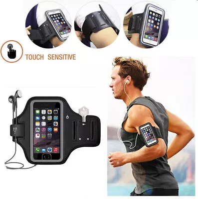 Waterproof Running Arm Band Phone Holder Touchscreen For IPhone 6/7/8plus/11/12 • £7.99