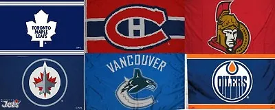 Licensed NHL HOCKEY LARGE FLAG BANNER 3'X5' -Indoor/Outdoor- 36 X60   • $24.99