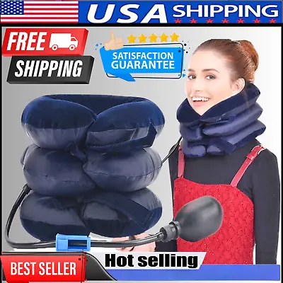 3 Layer Pillow Neck Massager Deep Tissue Muscle Muscle Vibrating Relax Relief • $10