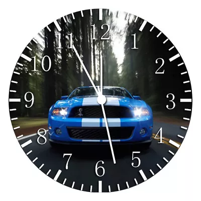 Mustang GT Shelby Frameless Borderless Wall Clock Nice For Gifts Or Decor W201 • $22.95