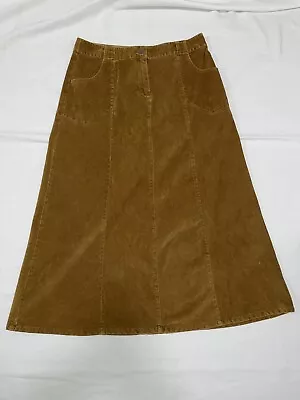 J. Jill Womens Cordoroy Long A-line Skirt Size 12 • $17.99