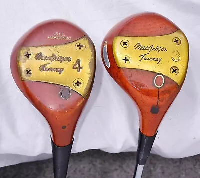 MacGregor Tourney Tommy Armour 693 And Oil Hardened 3 And 4 Persimmon Woods • $29