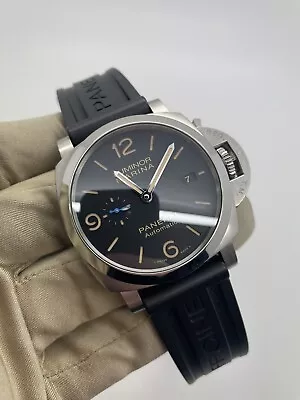 2019 Panerai Luminor Marina 44mm Stainless Steel Black Dial PAM01312 PAM1312 B+P • $5200