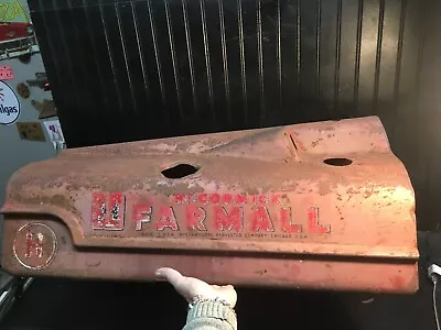 Vintage Farmall International Harvester Tractor Hood Large Sign 33.5 X 15 X 16in • $270