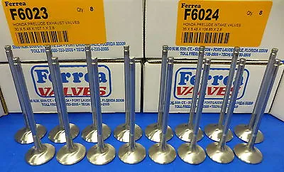 Ferrea 6000 Turbo Valves Set Honda Prelude 2.2L DOHC VTEC H22 H22A H22A1 H22A4 • $339.99