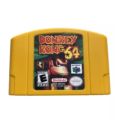 DONKEY KONG 64 Video Game Cartridges For Nintendo N64 Console US • $19.98