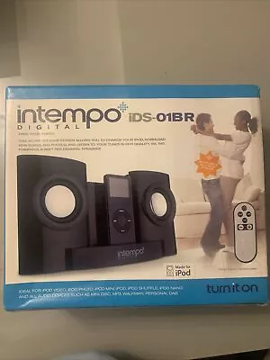 Intempo Digital Apple IPod Speaker System Plug/Battery IDS-01BR VINTAGE RARE NEW • £29.99