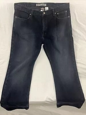 Harley Davidson Men's 42x36 Traditional Straight Leg Jeans Denim Dark Wash • $16.87