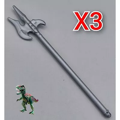 X3 Playmobil Medieval Weapon-spear Knight-pike-halberd-spanish Third Soldier • $4.64