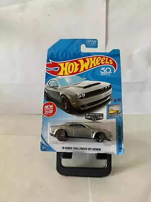 Hot Wheels ZAMAC 2018 18 Dodge Challenger SRT Demon Factory Fresh #8/10 P71 • $14.24